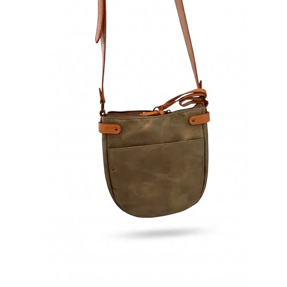 NWOT Market & Spruce sage Boho Adjustable Crossbody Handbag With Tan Pouch